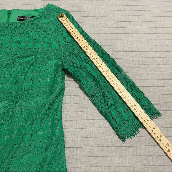 Jessica Howard Women's Lace Sheath Dress Green Size 8 - Picture 4 of 11